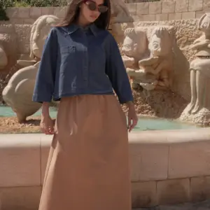 חצאית עם גומי רחב - Thumbnail Image 7